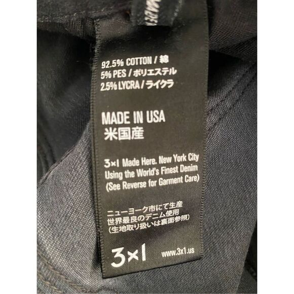 3x1 W3 High Rise Skinny Jeans Channel Seam Women’s Size 24” Waist - Picture 6 of 8